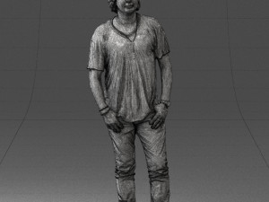 man in pink t-shirt 044 3d print ready 3D-Druckmodell
