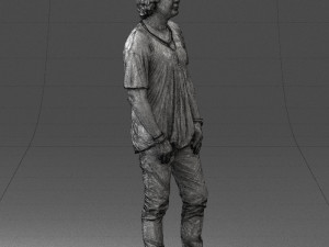man in pink t-shirt 044 3d print ready 3D-Druckmodell