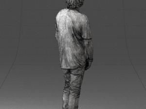 man in pink t-shirt 044 3d print ready 3D-Druckmodell