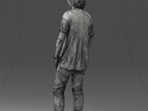 man in pink t-shirt 044 3d print ready 3D-Druckmodell
