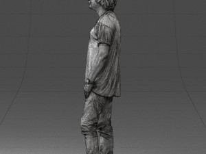 man in pink t-shirt 044 3d print ready 3D-Druckmodell