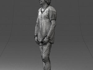 man in pink t-shirt 044 3d print ready 3D-Druckmodell