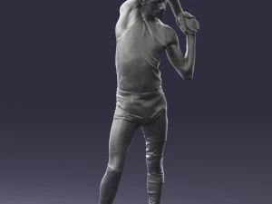 man in pose 0347 3D Model