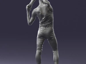 man in pose 0347 3D Model
