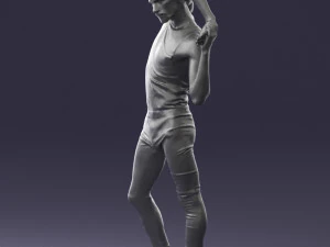 man in pose 0347 3D Model