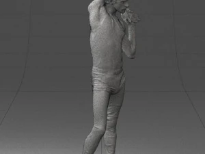 man in pose 0347 3D Model