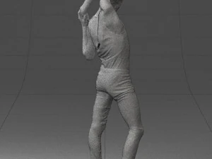 man in pose 0347 3D Model