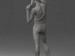 man in pose 0347 3D Model