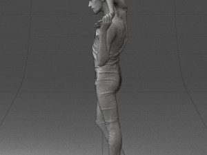 man in pose 0347 Model 3D