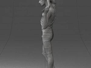 man in pose 0347 3D Model