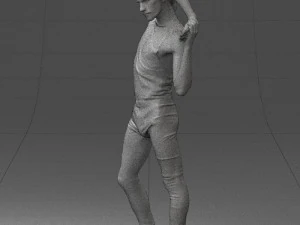 man in pose 0347 3D Model