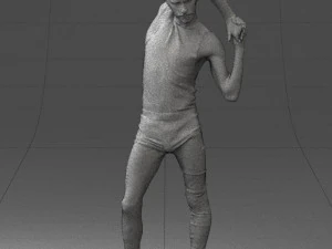 man in pose 0347 3D Model