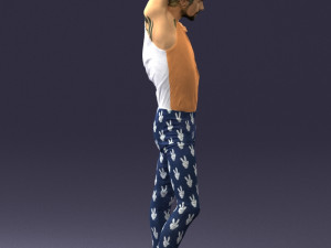 man in pose 0347 3d print ready 3D Print Model