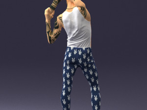 man in pose 0347 3d print ready 3D Print Model