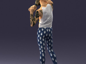 man in pose 0347 3d print ready 3D Print Model