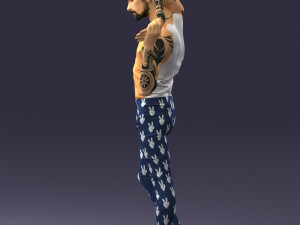 man in pose 0347 3d print ready 3D Print Model