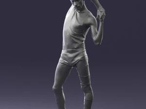 man in pose 0347 3d print ready 3D Print Model