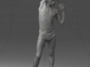 man in pose 0347 3d print ready 3D Print Model