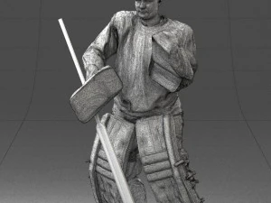 hockey player 0301 3D Model