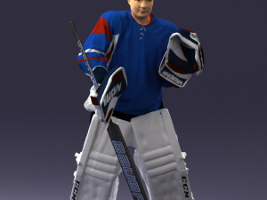 hockey player 0301 3d print ready 3D प्रिंट मॉडल