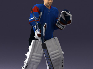 hockey player 0301 3d print ready 3D प्रिंट मॉडल