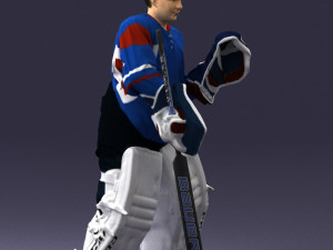 hockey player 0301 3d print ready 3D प्रिंट मॉडल