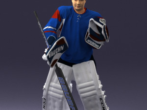 hockey player 0301 3d print ready 3D प्रिंट मॉडल