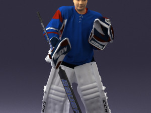 hockey player 0301 3d print ready 3D प्रिंट मॉडल