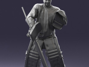 hockey player 0301 3d print ready 3D प्रिंट मॉडल