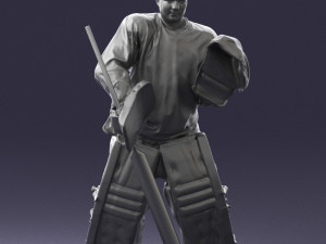 hockey player 0301 3d print ready 3D प्रिंट मॉडल