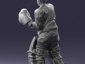 hockey player 0301 3d print ready 3D प्रिंट मॉडल
