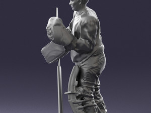 hockey player 0301 3d print ready 3D प्रिंट मॉडल