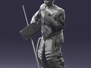 hockey player 0301 3d print ready 3D प्रिंट मॉडल