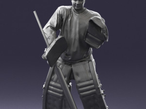 hockey player 0301 3d print ready 3D प्रिंट मॉडल