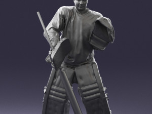 hockey player 0301 3d print ready 3D प्रिंट मॉडल
