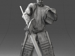 hockey player 0301 3d print ready 3D प्रिंट मॉडल