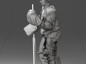 hockey player 0301 3d print ready 3D प्रिंट मॉडल