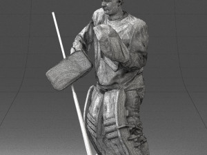 hockey player 0301 3d print ready 3D प्रिंट मॉडल