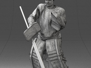 hockey player 0301 3d print ready 3D प्रिंट मॉडल