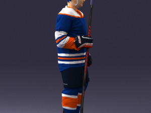 hockey player 0302 Model 3D