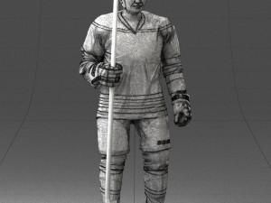 hockey player 0302 Model 3D