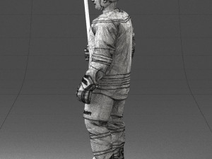 hockey player 0302 Model 3D