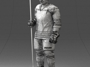hockey player 0302 Model 3D