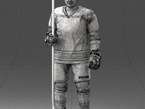 hockey player 0302 Model 3D