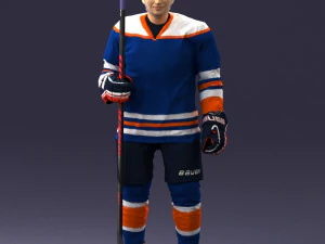 hockey player 0302 3d print ready 3D Print Model