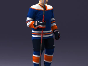hockey player 0302 3d print ready 3D Print Model