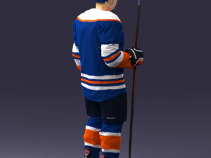 hockey player 0302 3d print ready 3D Print Model