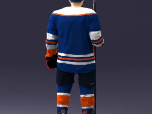 hockey player 0302 3d print ready 3D Print Model