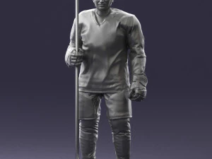 hockey player 0302 3d print ready 3D Print Model
