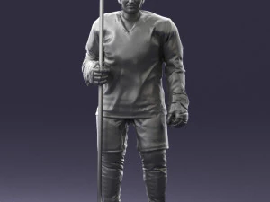 hockey player 0302 3d print ready 3D Print Model